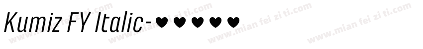 Kumiz FY Italic字体转换
